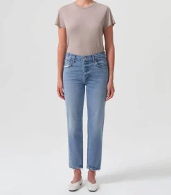 Hot Jean Kye Straight Crop Foreseen Femme Bas