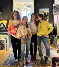 Outlet Jean Mckellar Wide Straight Selvedge Blue Femme Bas