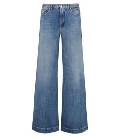 Jean Nadia Palazzo Bleu Delave Femme Bas