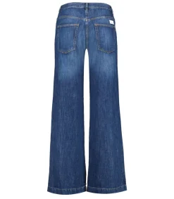 Hot Jean Nadia Palazzo Over Clean Bleu Femme Bas