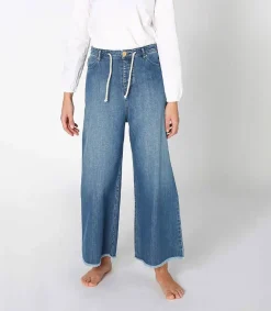 Outlet Jean Oversize Bleu D'Ete Femme Bas