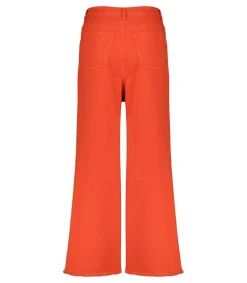 Outlet Jean Oversize Rouge Coquelicot Femme Bas