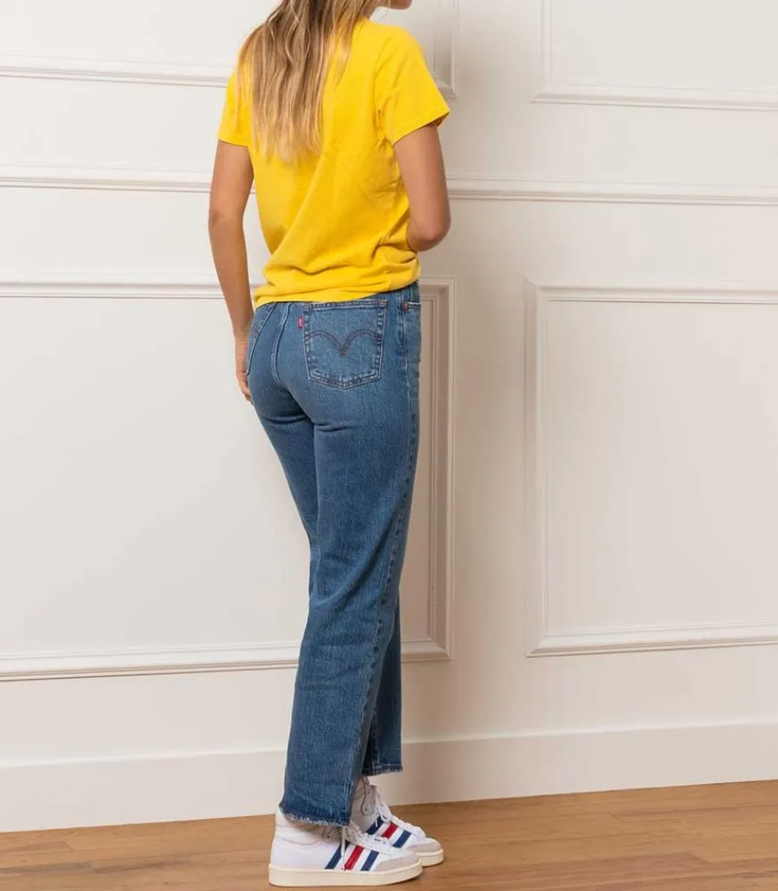 Discount Jean Ribcage Straight Ankle Jive Together Femme Bas