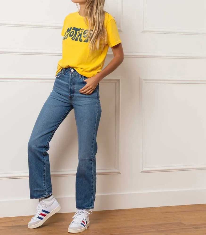 Discount Jean Ribcage Straight Ankle Jive Together Femme Bas