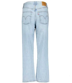 New Jean Ribcage Straight Ankle Middle Road Femme Bas