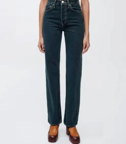 Best Jean 90S High Rise Loose Evergreen Dipped Femme Bas