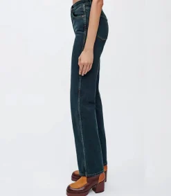Best Jean 90S High Rise Loose Evergreen Dipped Femme Bas