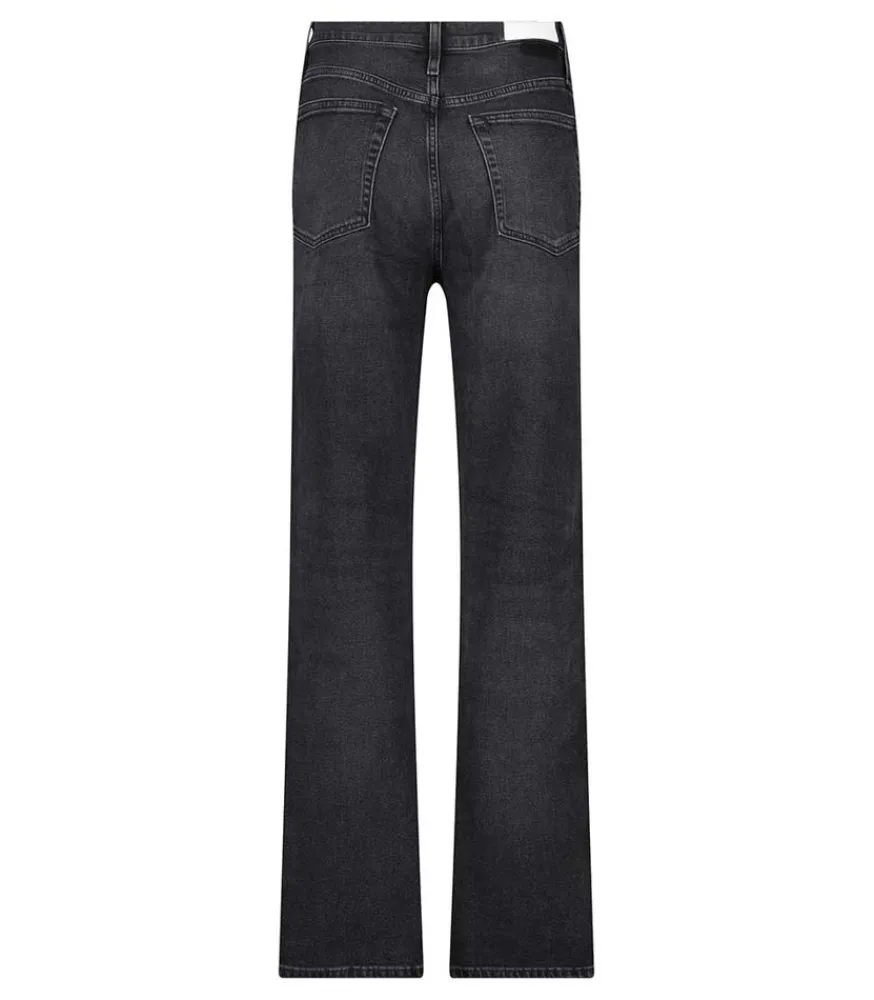 Hot Jean 90S High Rise Loose Faded Coal Femme Bas