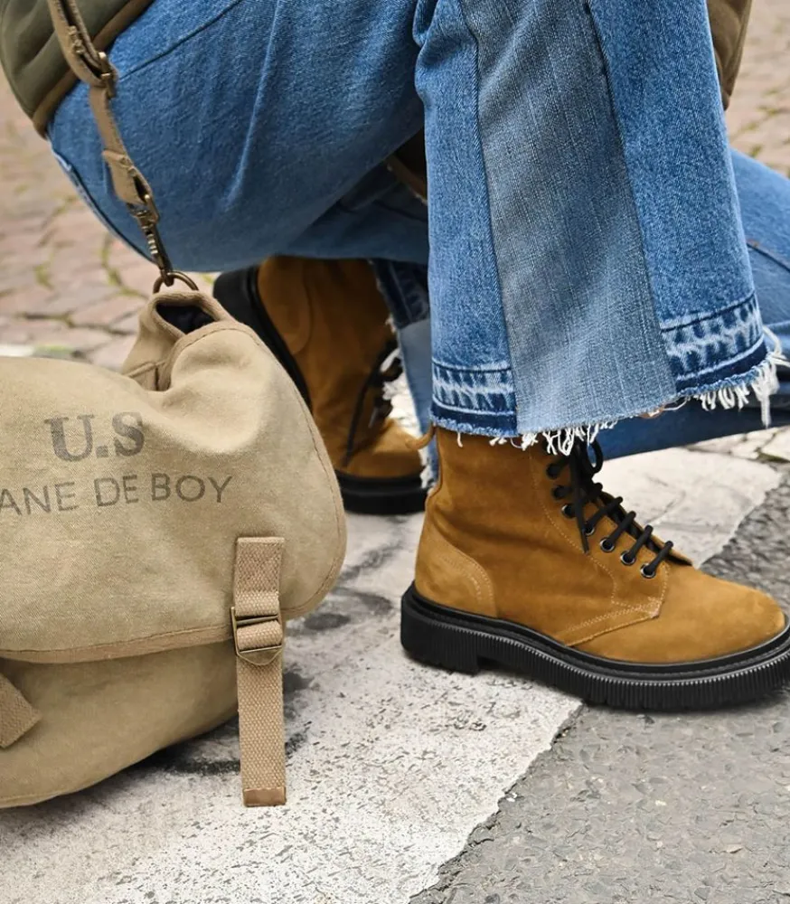 Outlet Jean 70S Ultra High Rise Wide Leg Indigo Femme Bas