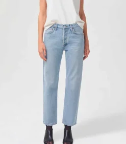 Outlet Jean Straight Wyman In Dimension Femme Bas