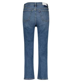 Hot Jean Western Blue 70S Stovepipe Femme Bas