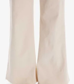 Jean Wideleg The Patch Pocket Roller Fray Chalk Tapioca Femme Bas