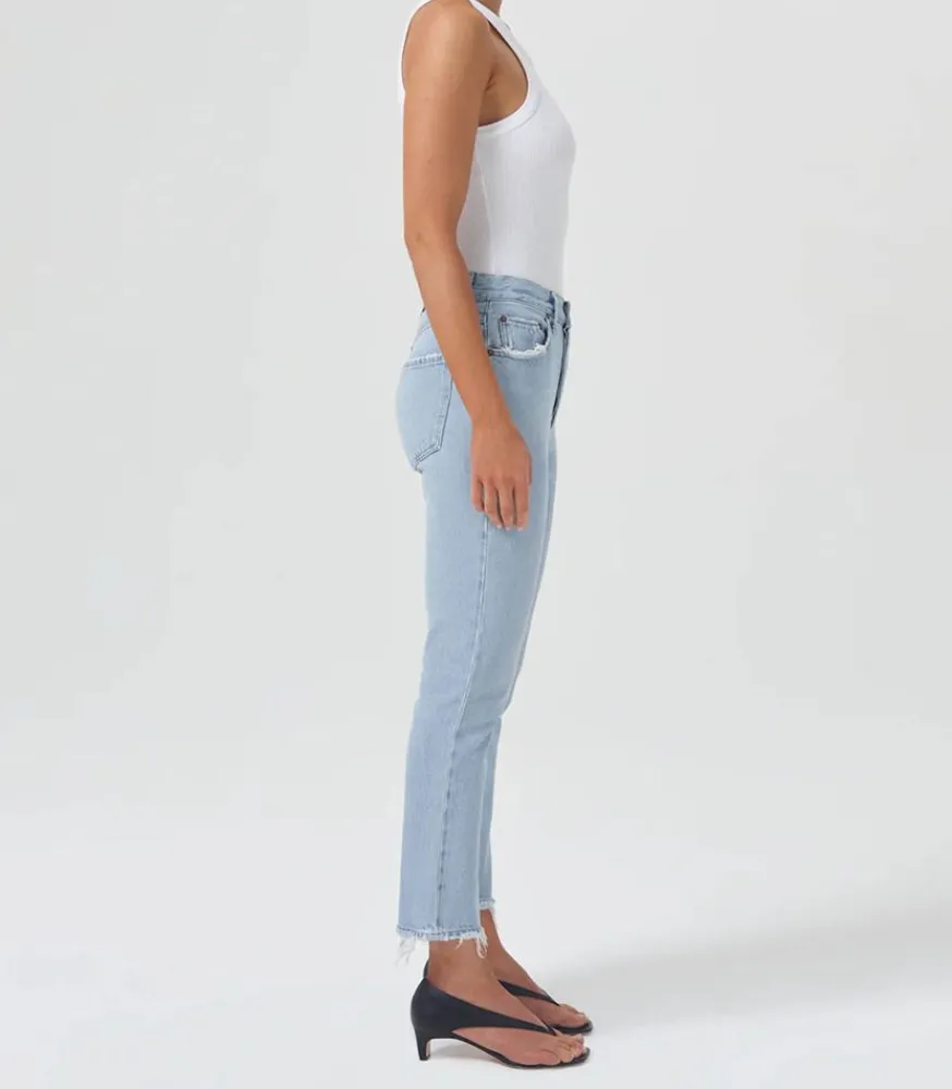 New Jeans Riley High Rise Straight Crop Reputation Femme Bas