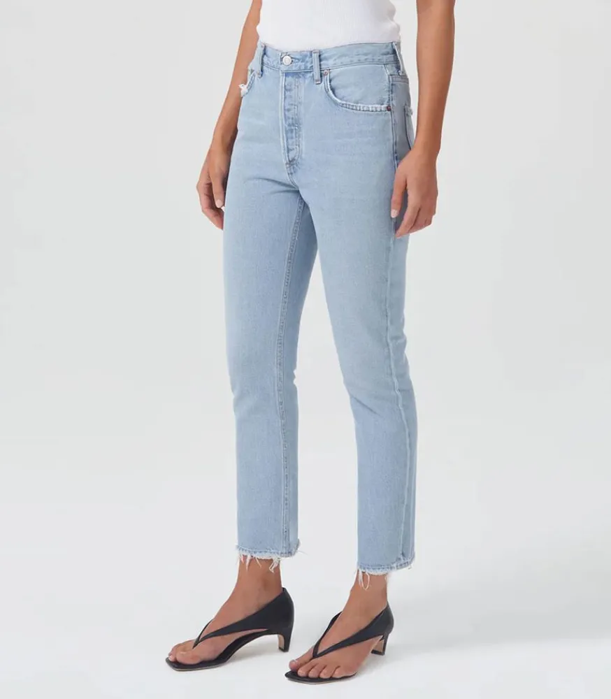 New Jeans Riley High Rise Straight Crop Reputation Femme Bas