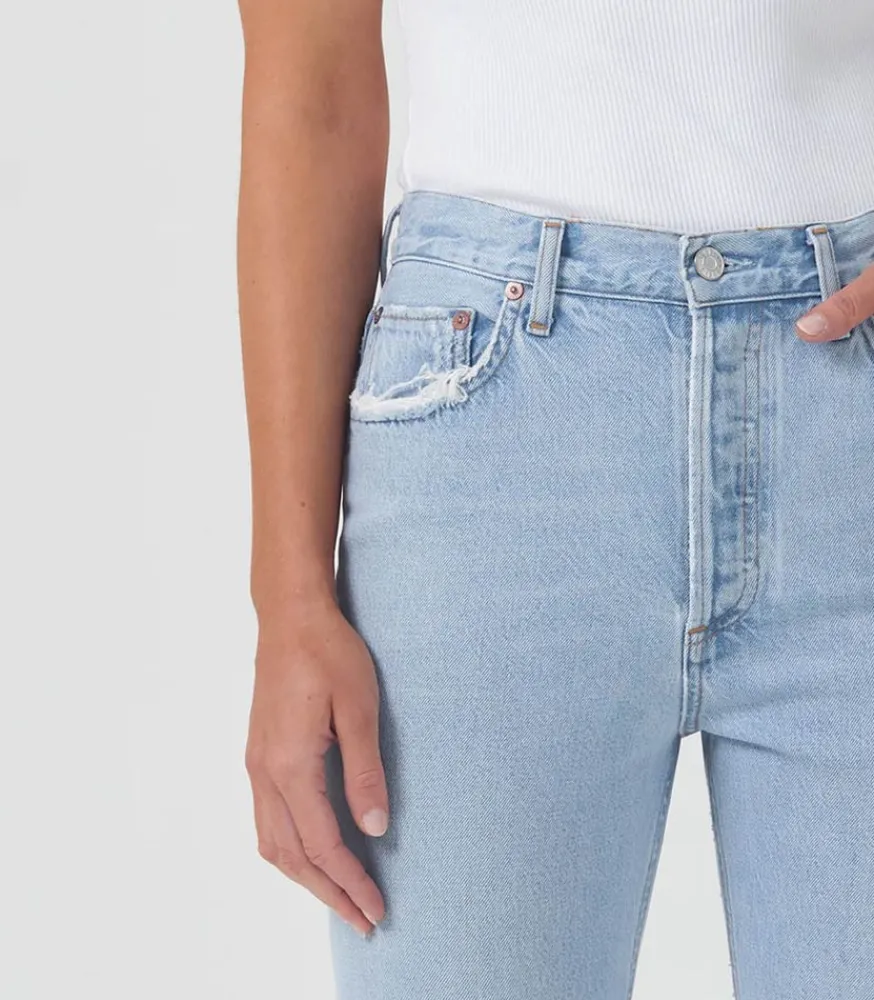 New Jeans Riley High Rise Straight Crop Reputation Femme Bas