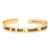 Hot Jonc En Laiton Grave Jane De Boy . Dance. Enjoy Femme Bracelets