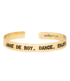 Hot Jonc En Laiton Grave Jane De Boy . Dance. Enjoy Femme Bracelets