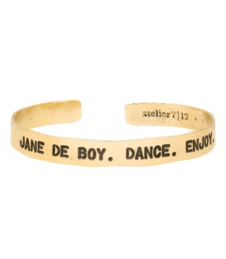 Hot Jonc En Laiton Grave Jane De Boy . Dance. Enjoy Femme Bracelets