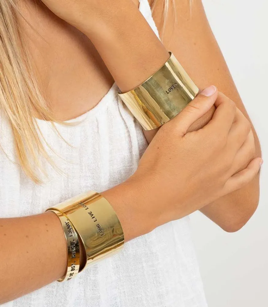 Hot Jonc En Laiton Grave Jane De Boy . Dance. Enjoy Femme Bracelets