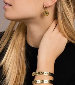 Hot Jonc En Laiton Grave N'Oubliez Pas De Rire Femme Bracelets