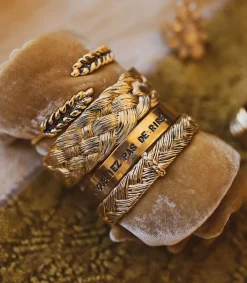 Sale Jonc Icare Dore Femme Bracelets