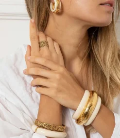 Sale Jonc Icare Dore Femme Bracelets