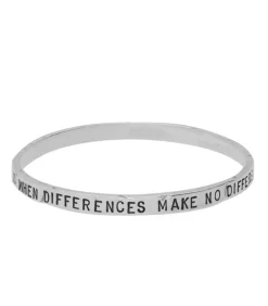Online Jonc "Love Is When Differences Make No Difference" Femme Bracelets