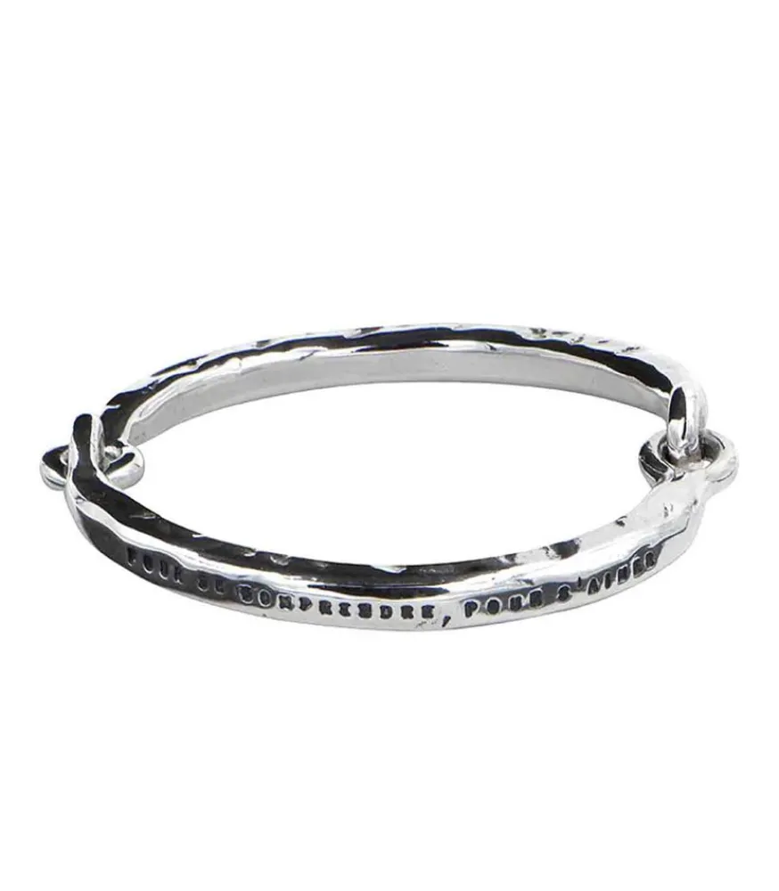 Clearance Jonc Menotte " Les Hommes" Argent Femme Bracelets