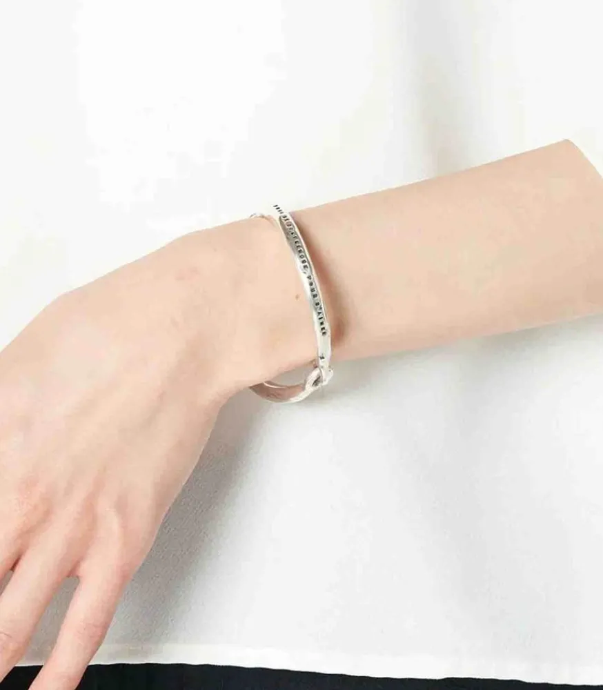 Clearance Jonc Menotte " Les Hommes" Argent Femme Bracelets