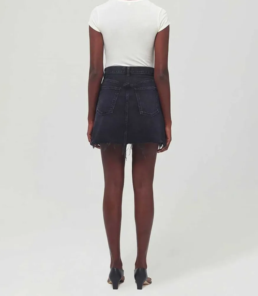 Online Jupe En Jean Criss Cross Hitchhike Femme Bas