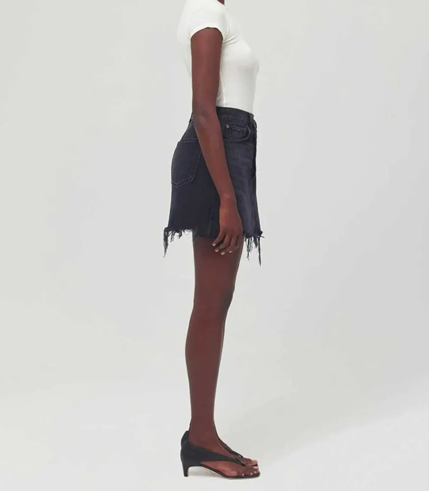 Online Jupe En Jean Criss Cross Hitchhike Femme Bas