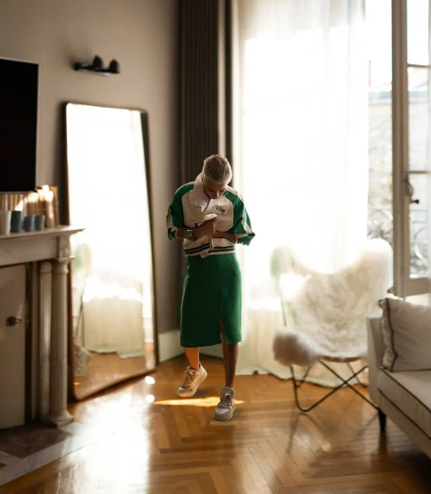 Online Jupe Monica Verte X Jane De Boy Femme Bas