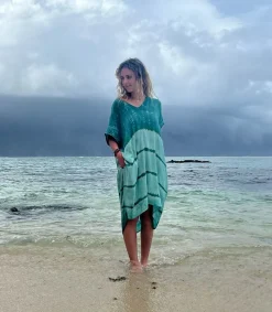 Online Kaftan Maui Vintage Green Femme Robes