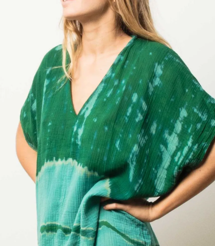 Online Kaftan Maui Vintage Green Femme Robes