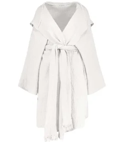 Best Kimono A Capuche Crawl En Gaze De Coton Femme Lingerie