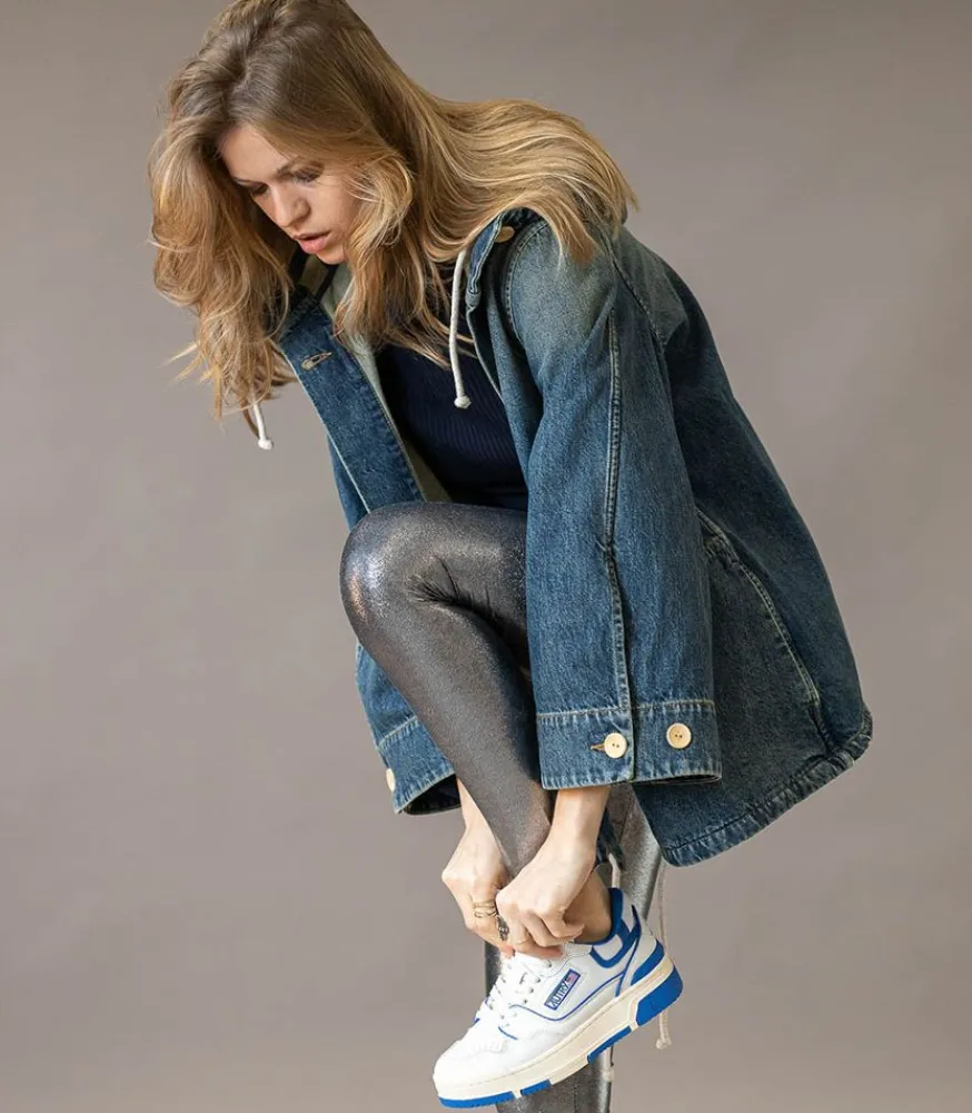 Legging Glitter Silver Femme Bas