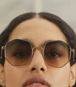 Online Lunettes De Soleil Estella Gold Femme Lunettes