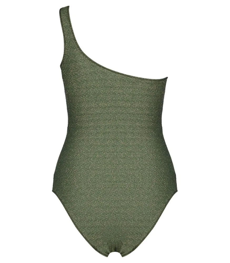 Discount Maillot De Bain Une Piece Lauria Kaki Shiny Femme Maillots De Bain