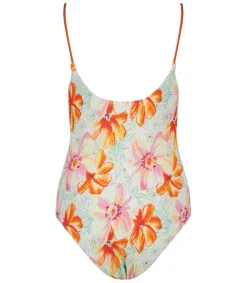 New Maillot De Bain Une Piece Kim Flower Smock Femme Maillots De Bain