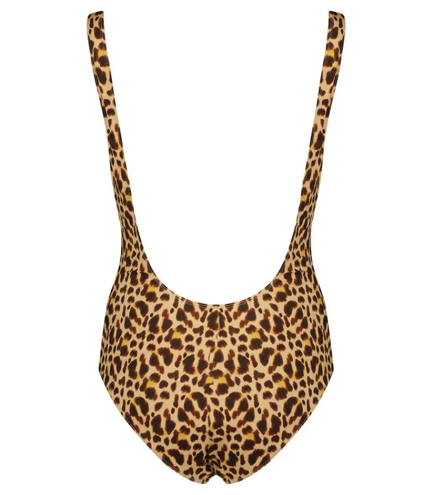 Maillot De Bain Une Piece Pamela Leopard Femme Maillots De Bain