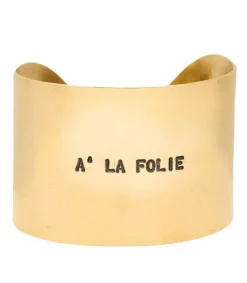 Sale Manchette Gravee A La Folie Femme Manchettes