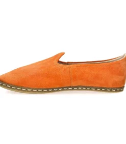 Discount Mocassins Classique Homme Cuir Suede Mandarine Homme Mocassins