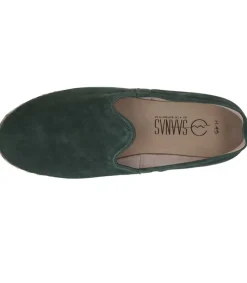 New Mocassins Classique Homme Nubuck Vert Homme Mocassins