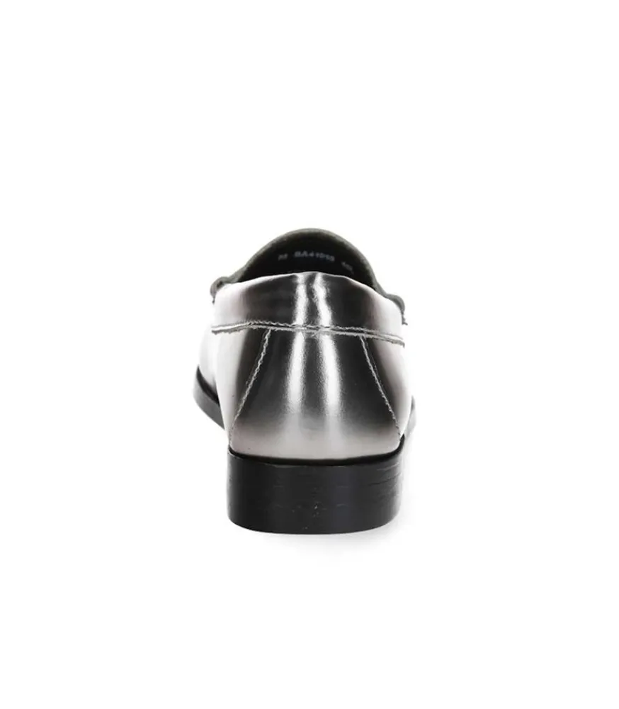 Best Mocassins Weejun Penny Loafer Argent Femme Mocassins