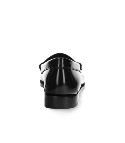Hot Mocassins Weejuns Penny Wheel En Cuir Verni Noir Femme Mocassins