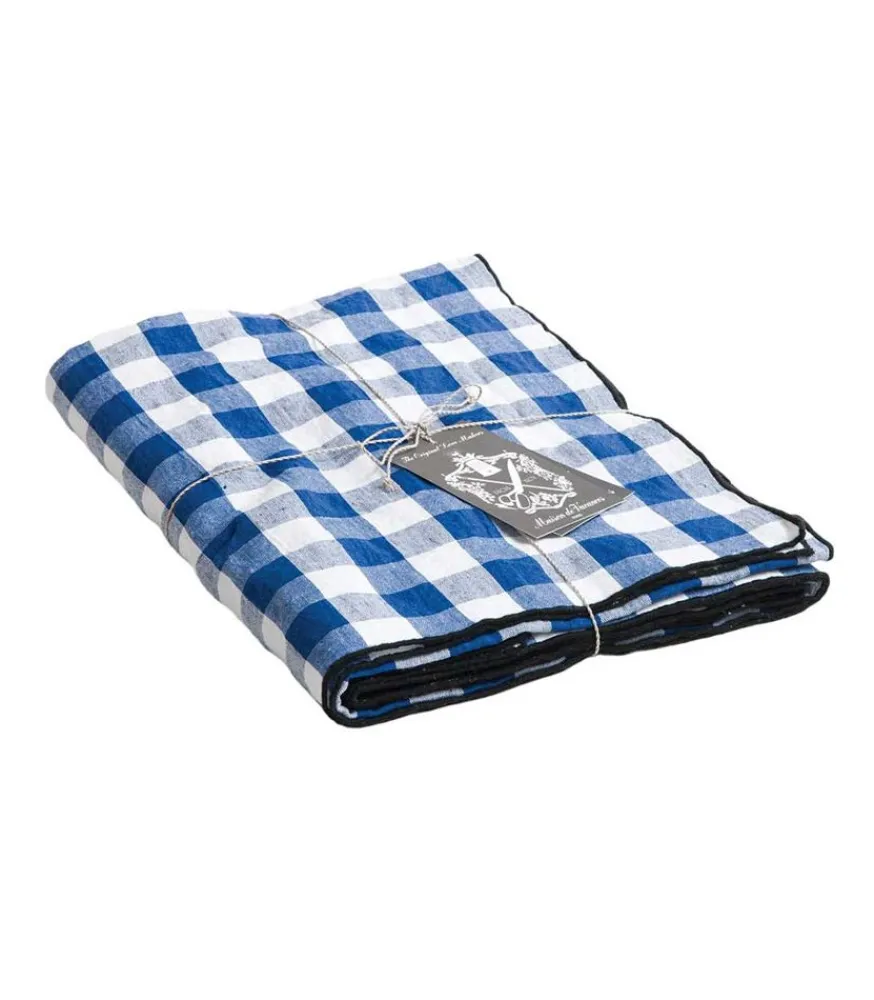 Online Nappe Bourdon Toile Mimi Vichy 145 X 300 Cm Linge De Table