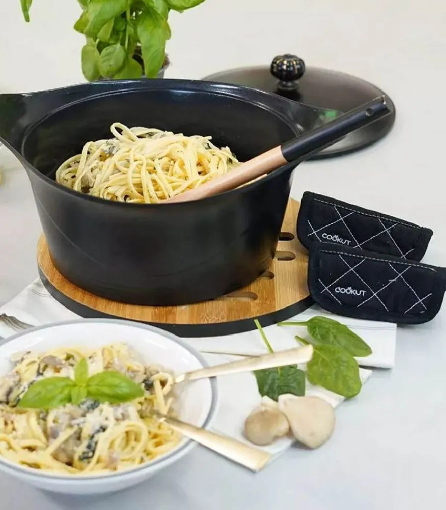 Online Paire De Maniques De L'Incroyable Cocotte Graphite Linge De Cuisine