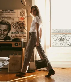 Outlet Pantalon A Bretelles Andrea Vintage X Jane De Boy Femme Bas