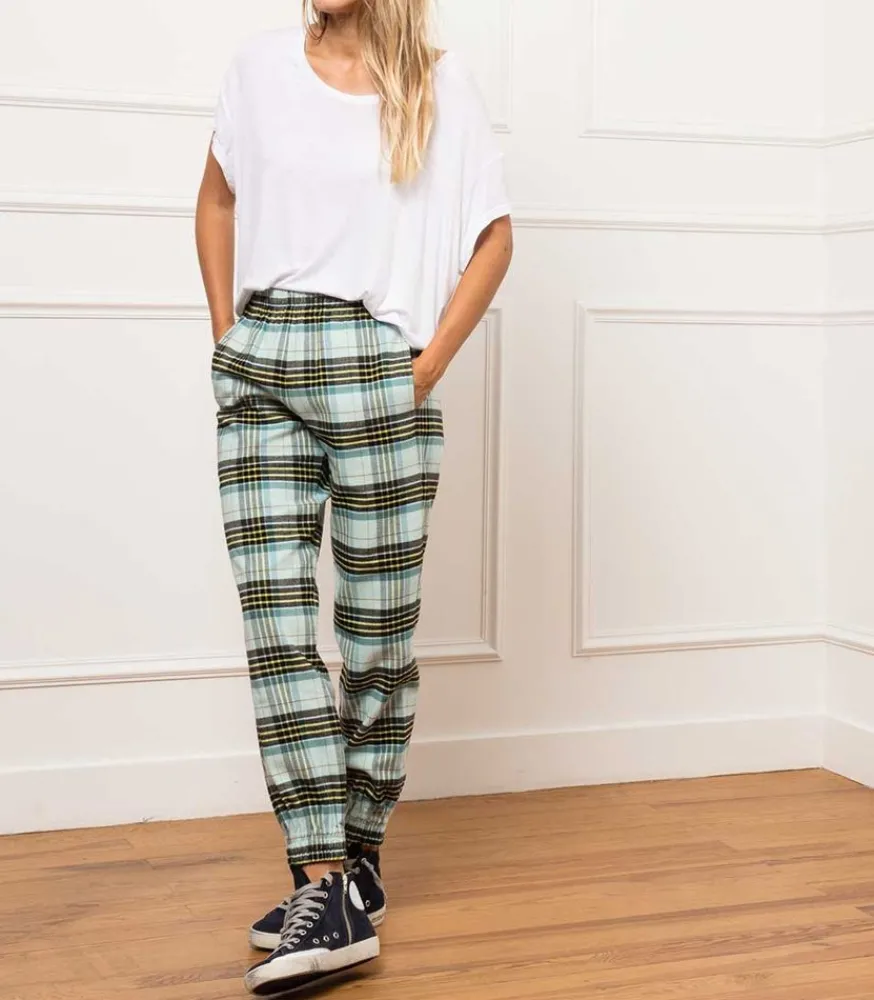 Online Pantalon A Carreaux Brooklyn Femme Bas