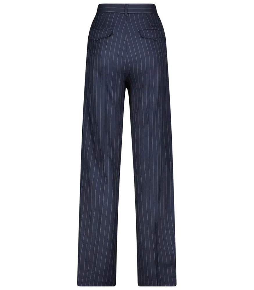 New Pantalon Cesare Navy Stripes Femme Bas